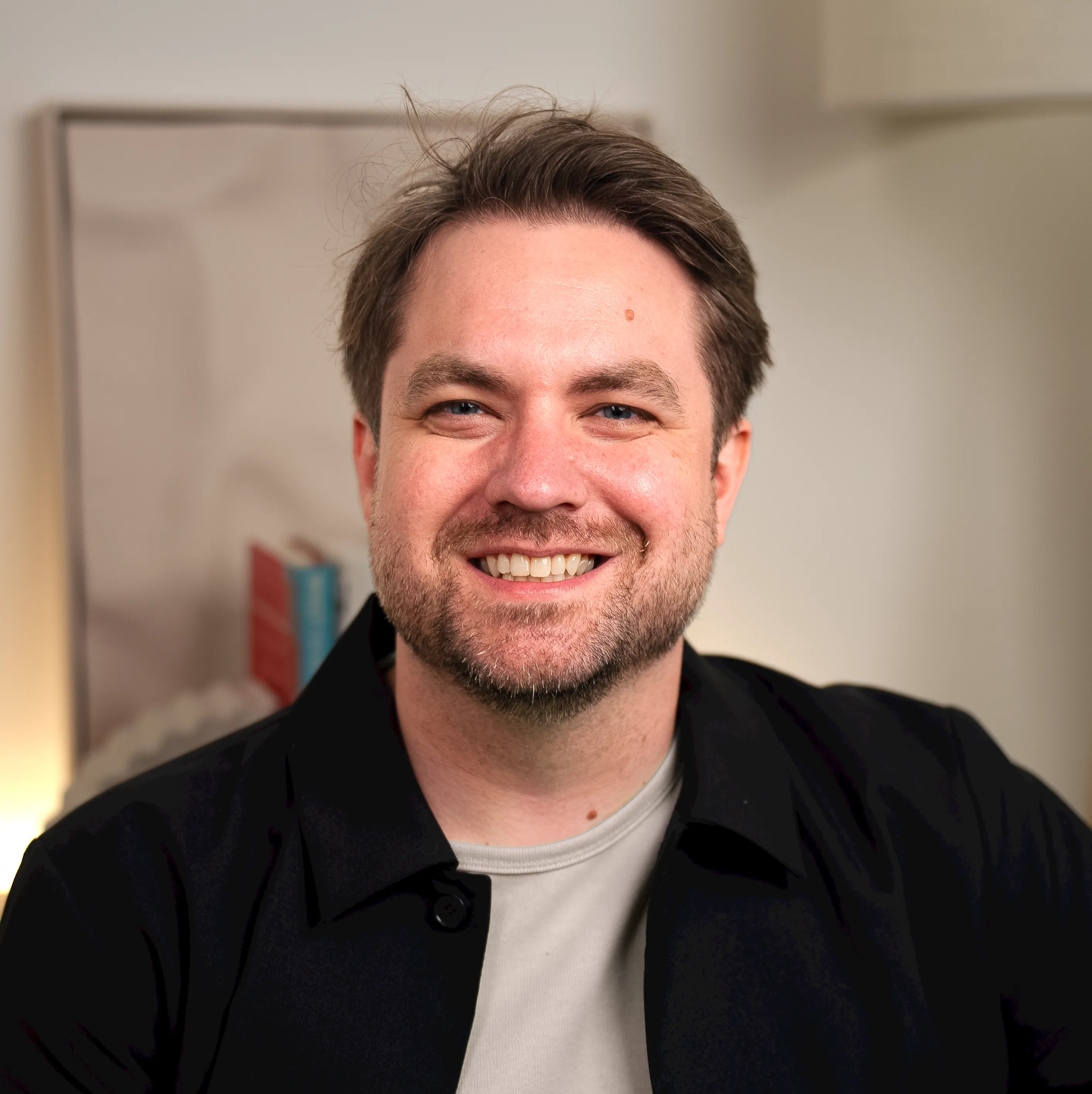 Headshot of Mirage research leader Drew Jaegle.